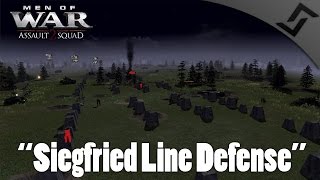 MEN OF WAR ASSAULT SQUAD 2  Siegfried Line Defense  Base Defense Mod [upl. by Ihsoyim]