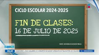 La SEP ya hizo oficial el nuevo Calendario Escolar 20242025  Noticias con Francisco Zea [upl. by Attenahs]