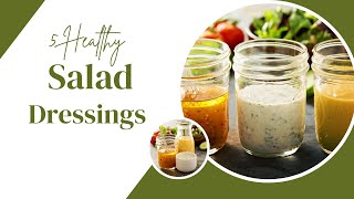 5 Delicious Homemade Salad Dressings to Try [upl. by Amalita915]