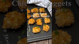 Easy Oven Baked Chicken Nuggets with Panko Crust [upl. by Olegnalehcim]