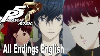 Persona 5 Royal  All Endings English Audio New True Ending New Good Ending All Original Endings [upl. by Thais]