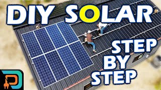 9kW DIY Home Solar Panel System Installation  Start to Finish [upl. by Wellesley]