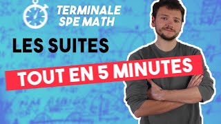 Les suites  TOUT LE PROGRAMME EN 5 MINUTES  Spé maths  Terminale [upl. by Derrik606]