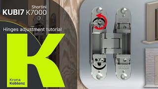 Tutorial di regolazione Cerniera a scomparsa KUBI7 K7000 [upl. by Eceryt]