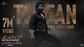 Toofan Video Song Kannada  KGF Chapter 2  RockingStar Yash Prashanth Neel Ravi BasrurHombale [upl. by Marsden]