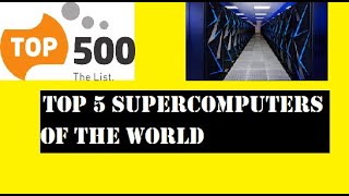 Top 5 Supercomputers of World 2020 Rankings [upl. by Inat]