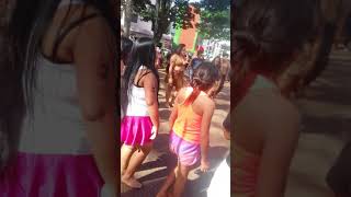 Dança kaingang na praça de Chapecó sc [upl. by Nylessej]