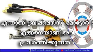 Brushless DC Motor  BLDC  Detailed Explanation in Malayalam [upl. by Livvie]