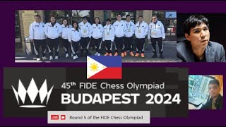 Philippines vs United Arab Emirates  45th FIDE Chess Olympiad 2024 Round 9 Live Stream [upl. by Ahsei]