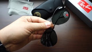 Review RayBan RB3025 004 58 62 classic gunmetal G15 polarized lenses amp how to spot a fake [upl. by Bigler]