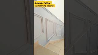 Hallway transformationwainscotingpainting and decoratingdiy africandecor africa [upl. by Ajnotal]