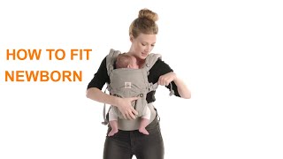 How Do I Fit a Newborn in the Omni 360 Baby Carrier  Ergobaby [upl. by Alakim]