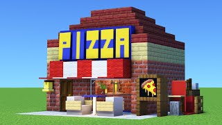 Minecraft Tutorial How To Make A Pizza Shop And a Moped [upl. by Legim]