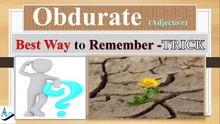 Obdurate How to Remember English vocabulary with memory tricks mnemonics synonyms antonyms examples [upl. by Naus520]