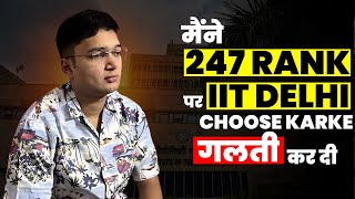 Why IIT Delhi Mechanical at AIR 247 realnishantjindal [upl. by Tasia]