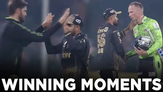 Winning Moments  Lahore Qalandars vs Peshawar Zalmi  Match 12  HBL PSL 9  M2A1A [upl. by Vivian393]