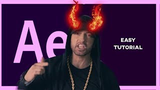 Super Easy Animated Devil Horn Music Video  Horror Movie Effect  Adobe After EFfects [upl. by Hamirak671]