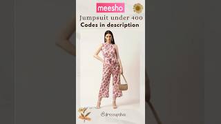 Trendy jumpsuit haul under 400 Meesho🌸trending shortsfeed shorts meesho newsong ytshorts [upl. by Yezdnil]