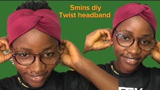 How to make a twist headbandDIY tutorialThesewingprecious [upl. by Stier]