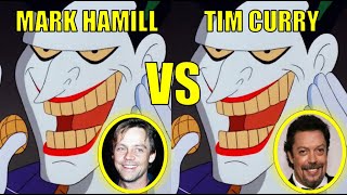 JOKER  VOICE COMPARISON Mark Hamill vs Tim Curry with recreated music and SFX [upl. by Ttehr545]