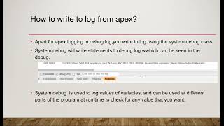 Salesforce developer interview questions part 17 What are debug levels and Traced entity in apex [upl. by Atikram510]