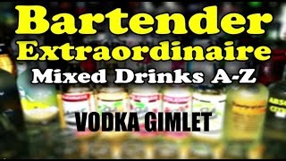 Bartender Extraordinaire  Vodka Gimlet [upl. by Smalley165]