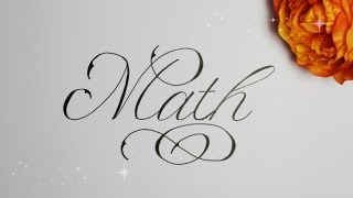 how to write in cursive fancy  Math [upl. by Kelula]