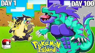 I Survived 100 Days in POKEMON Island  MOOSE Part 5 [upl. by Mansoor]