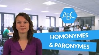 Cours de français les homonymes et les paronymes [upl. by Nevram]