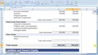 Balance Sheet  Vertex42 [upl. by Drawyah]