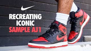 Recreating The Iconic Air Jordan 1 With A Nike Dunk Sole [upl. by Nehtanhoj325]