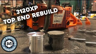 Resurrecting the 3120XP Chainsaw New Head and Piston [upl. by Nehcterg]