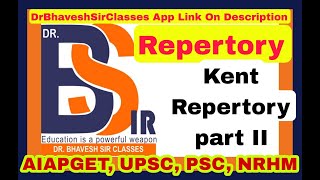 Kents Repertory  Repertory Homoeopathy  DrBhavesh Sir Classes Part2 [upl. by Felipa]