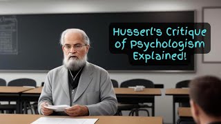 Why Logic Cant Be Reduced to Brain Functions Husserl Explains the Flaws of Psychologism [upl. by Iggep]