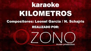 karaoke  kilómetros sin bandera Versión acústica en tono de mujer C Do [upl. by Czarra909]