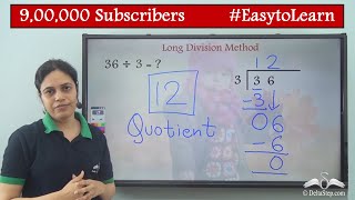 Long division method by 1 digit number  Class 4  CBSE  NCERT  ICSE [upl. by Ykcim]