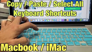 How to CopyPasteSelect All using Keyboard Shortcut on MacBook iMac Apple Computers [upl. by Jonis]