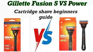 Gillette Fusion 5 and Gillette Fusion 5 Review  Cartridge Razor Shave tutorial for beginners [upl. by Aihseyn]