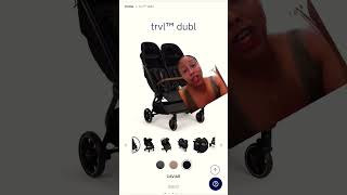 Nuna TRVL Double Stroller Top 6 Features in 15 Seconds NUNA youtubeshorts stroller [upl. by Anna-Maria]