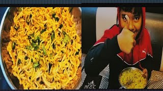 Aglioe olio Maggi  Viral Recipe Aglio e olio maggi  cooking food maggi [upl. by Fasta]