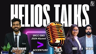 SRCC GBO  HELIOS TALKS EPISODE 2 Parv Aswani  AIR 1 to placement in Accenture [upl. by Maon803]