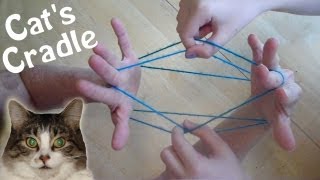 How to do Cats Cradle EASY Step by step with string [upl. by Eicram]