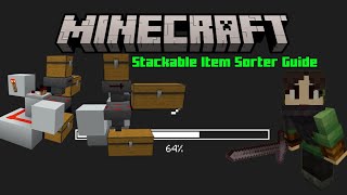 Stackable and Non Stackable Item Sorter • Minecraft 121 [upl. by Licko741]