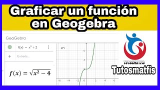 Cómo graficar Funciones utilizando Geogebra [upl. by Oika587]