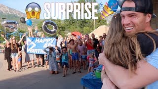 WIFE RENTS OUT WATER PARK FOR INSANE SURPRISE 40TH BIRTHDAY PARTY  HUSBAND STUNNED [upl. by Anivas]