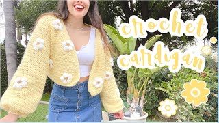 Crochet Cardigan  Crochet Sweater Tutorial [upl. by Canfield]