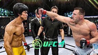 Bruce Lee vs Michael Chandler  EA Sports UFC 4  Bruce Lee Fight Club 🔥🐲 [upl. by Pugh]