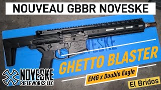 Airsoft  NOUVEAU GBBR NOVESKE  Ghetto Blaster par Double Eagle x EMG [upl. by Boynton]