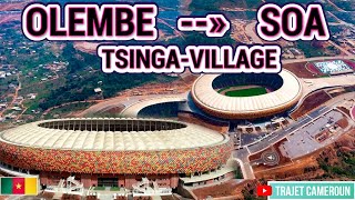 Yaoundé Visitons le quartier du Stade Omnisport Paul Biya dOLEMBÉ  Trajet Cameroun [upl. by Milde]