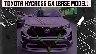 new Innova hycross Gx  base modeldelivery fully modified toyota hycross [upl. by Inalan]